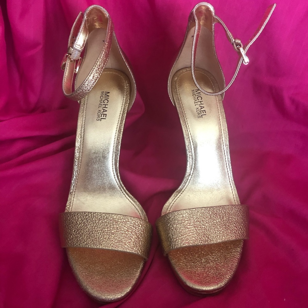 Brand New Gold Michael Kors Heels